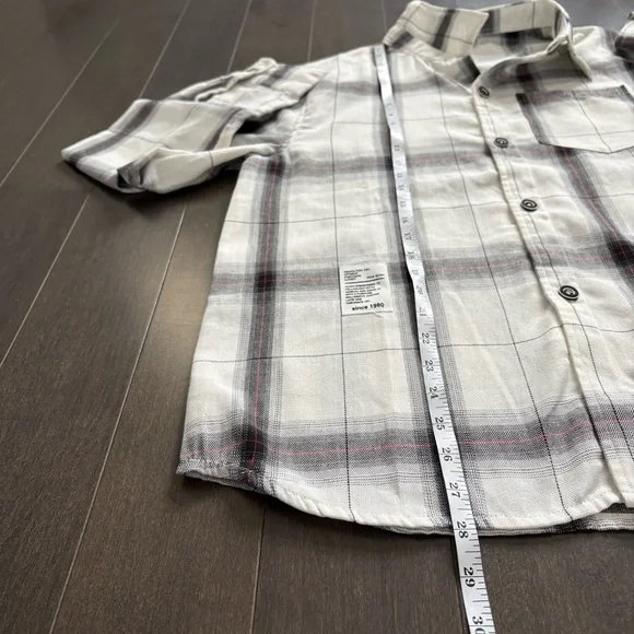 SHEIN Mens Plaid Flannel Size L Lightweight Layering Piece Long Sleeve - Picture 6 of 8